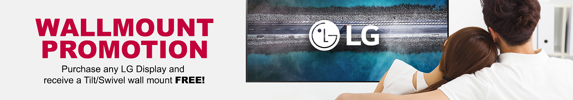 LG Free mount with purchase promotion