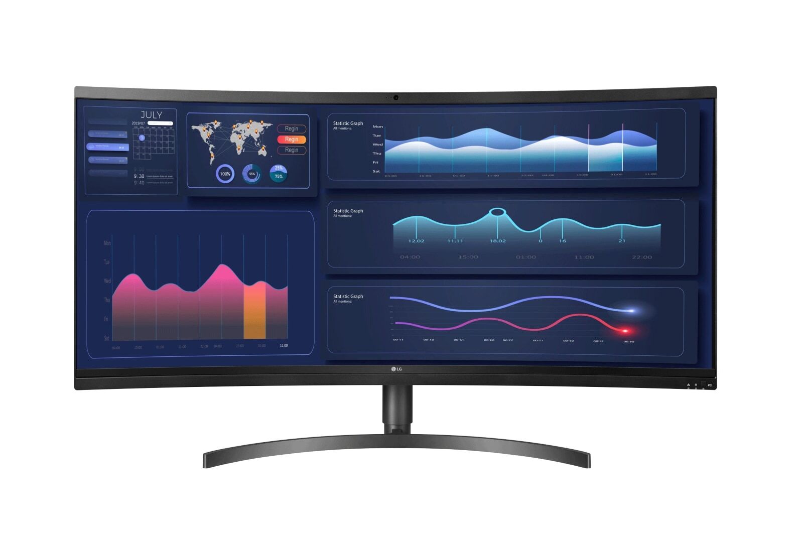 lg computer monitor with webcam